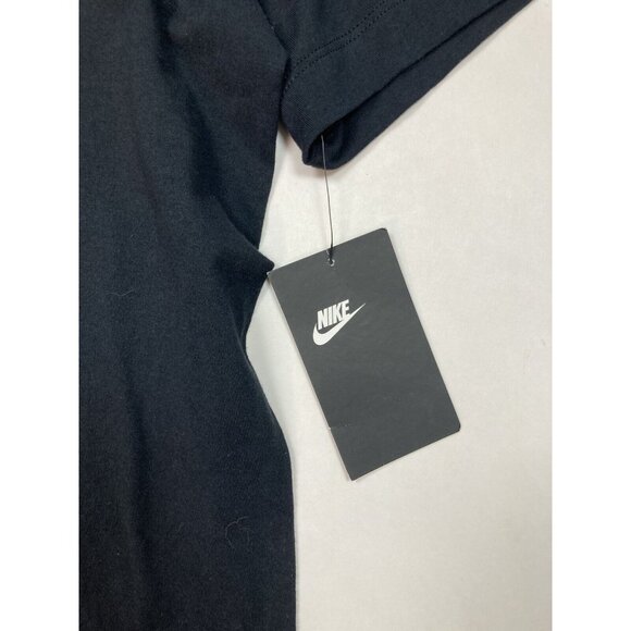 New Nike Mens Tee Size M Black Flag Swoosh Short Sleeve Crew Casual Neck T-Shirt - Picture 6 of 8